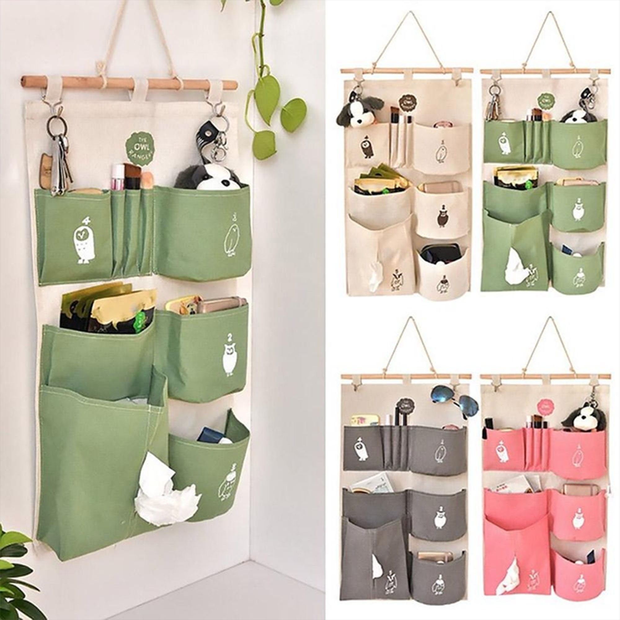 wall hanging storage pouches