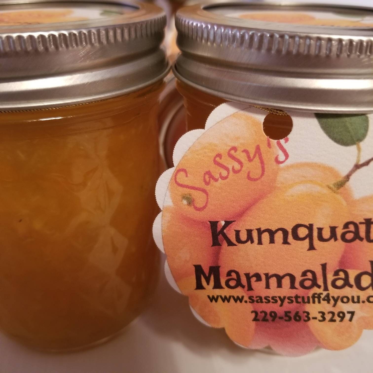 Sassy's Kumquat Marmalade. Made With the South's Kumquats and Turned
