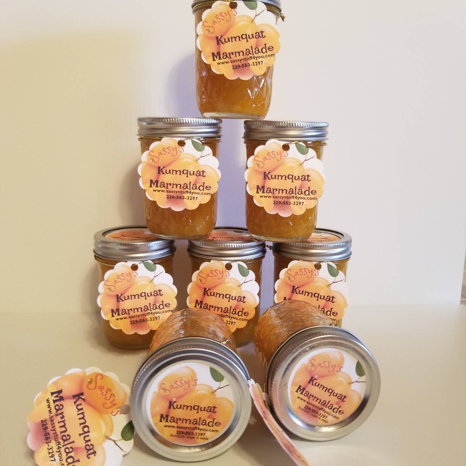 Sassy's Kumquat Marmalade. Made With the South's Kumquats and Turned