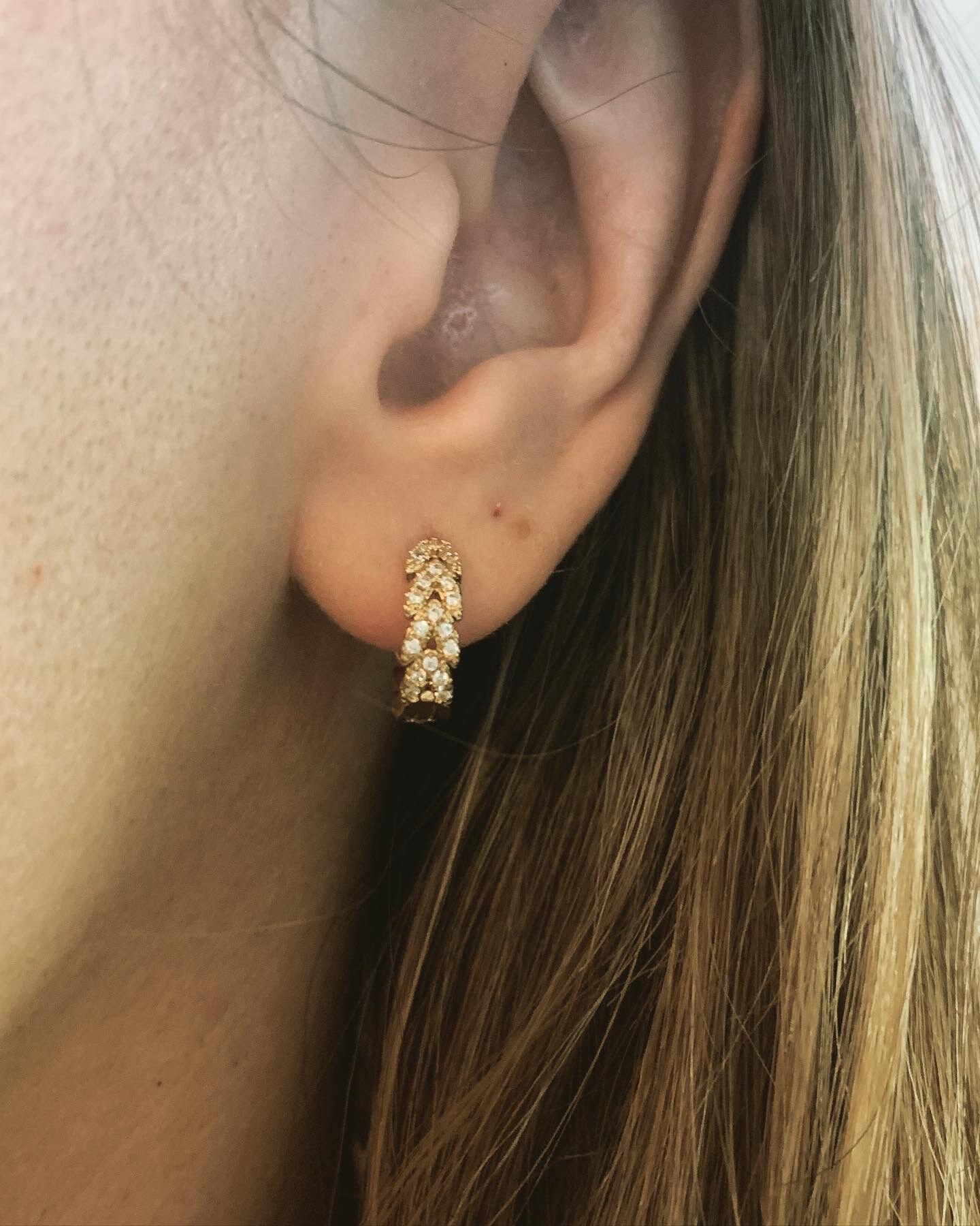 Design Gold Tops Hoop Earrings Earrings Tops Images 18K Gold