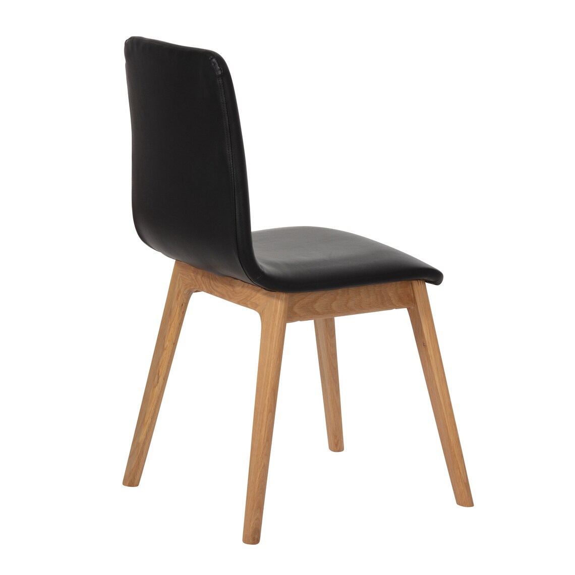 Black Leather Dining Chair Etsy