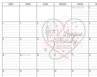 Horizontal 2026 Lined Calendar