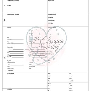 SBAR Report Sheet | ICU Nurse Handoff Form | Digital Nursing Printable for Shift Report and Patient Communication
