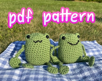 Amigurumi Frog Crochet Pattern (PDF Download)