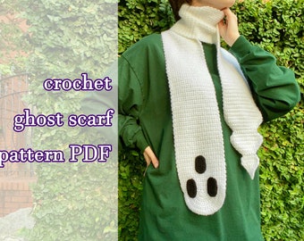 Crochet Ghost Scarf Pattern (PDF Download)