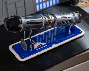Lightsaber Stand. Celebrate your trip to another planet with this inspired stand made from cast acrylic sheets.