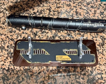 Stranger Lightsaber Display Stand with Wall mounted as an option.