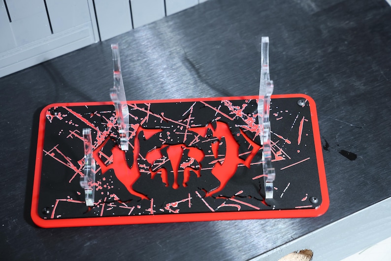 Shadow's Reign Saber Stand – Dual Hilt Display for Split Staff Lightsaber – Limited Edition Cast Acrylic Rack bild 6