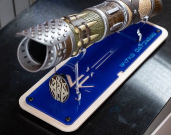 Saber Display Stand Lightsaber and Pin Workshop Stand Prop Cosplay Celebrate your trip to another planet Cast Acrylic Laser Cut