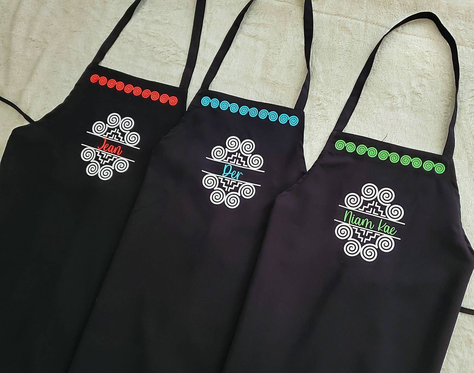 Personalized Hmong Design Aprons