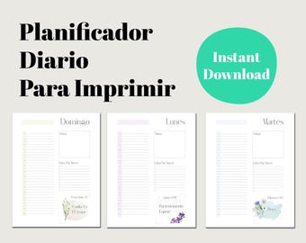 Planificador Diario Cristiano - Para Imprimir - 8.5 x 11 - Calendario Para 2025