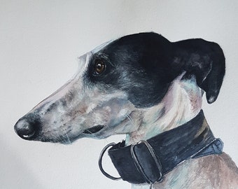 I paint your pet's portrait, personalized pet portrait, personalized animal watercolor painting