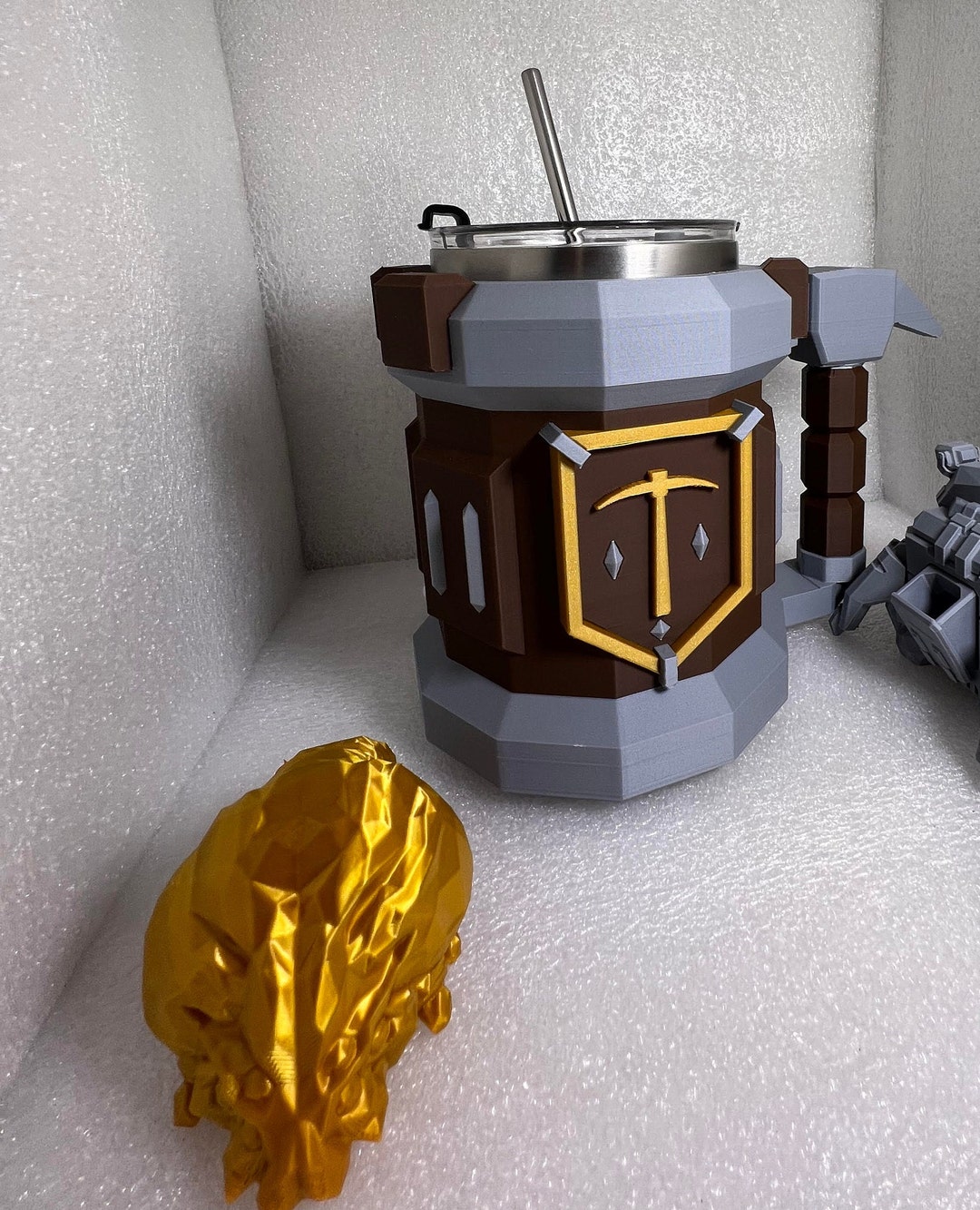 Fully 3D Printed Deep Rock Galactic Inspired Fan Art Prop Mug With ... image