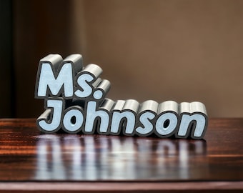 Custom 3D Printed Name Plate, Personalized and craft to with stand abuse.