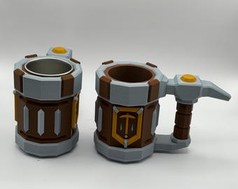 3D Printed Deep Rock Galactic Mug: Cosplay Prop, Tunnel Rat Fan Art