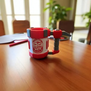 Deep Rock Galactic - 3D Printed Deep Rock Galactic - Cosplay Prop Mug Beverage Holder - Fully in Color, Must have, 5 star Experience,
