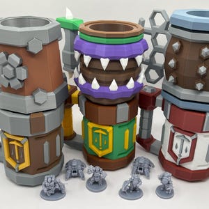 Deep Rock Galactic 3D Printed  Cosplay Prop Mug Beverage Holder Fully in Color Fan Art, Must have, 5 star Experience, Food Safe with insert.