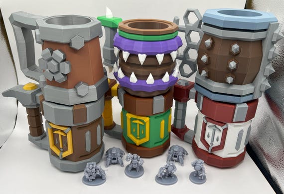 Deep Rock Galactic Mug: 3D Printed Cosplay Prop, Food Safe