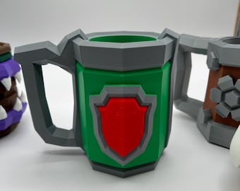 3D Printed Deep Rock Galactic Mug: Cosplay Prop, Leaf Lovers Fan Art