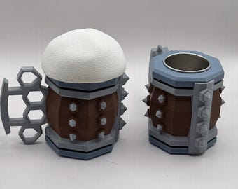 3d printed Deep Rock Galactic Mug: 3D Printed Cosplay Prop, Rock Grinder (Black Out) Fan Art