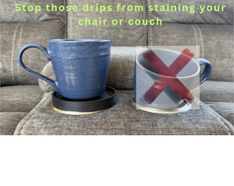 Custom 3D Printed Cup Holder Coaster Inserts: Home Theater Furniture