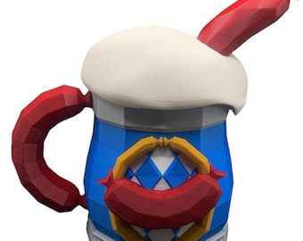 3d printed Deep Rock Galactic Mug: 3D Printed Cosplay Prop - Fan Art Beverage Holder