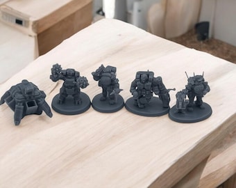 3D Printed Deep Rock Galactic Miniature Characters - Ready to Paint