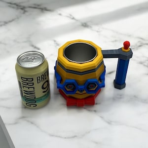 Deep Rock Galactic - 3D Printed Deep Rock Galactic - Cosplay Prop Mug Beverage Holder - Fully in Color F, Must have, 5 star Experience