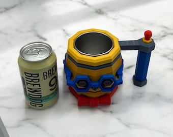 3D Printed Deep Rock Galactic Mug: Smarty Cosplay Prop Beverage Holder