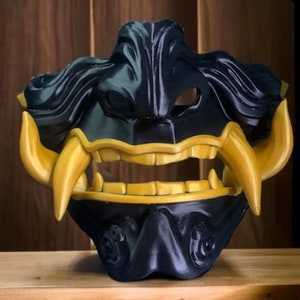 Cyber Punk DIY/RAW 3D Gedruckt mit zwei Farben! Inspiriert Oni Maske !! Fan Art 3D Gedruckt Cosplay Prop