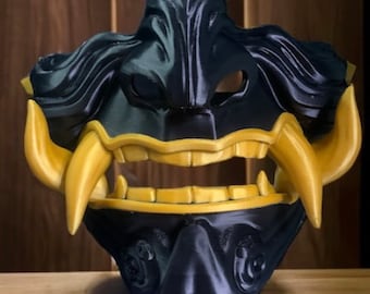 Two-Tone 3D Printed Oni Mask: DIY Cosplay Prop