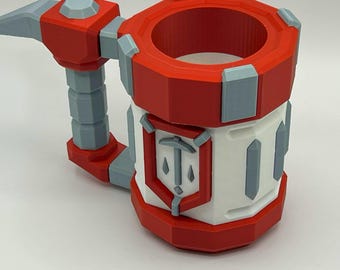 3D Printed Deep Rock Galactic Mug: Cosplay Prop, Fan Art Beverage Holder