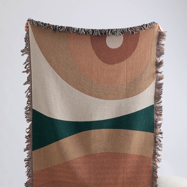 Woven Tapestry Blanket Etsy