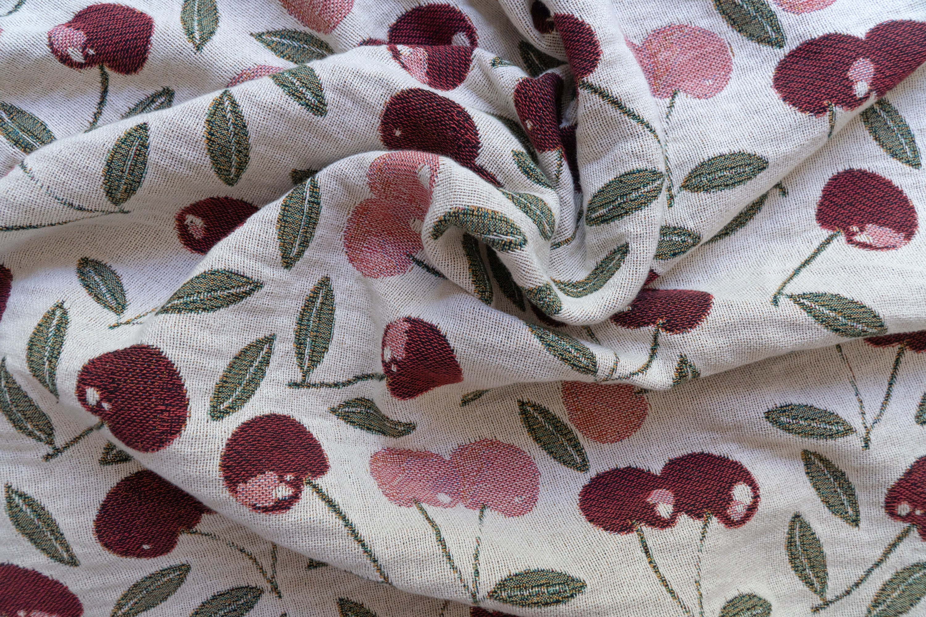 Cherry Throw Blanket Cherry Pattern Cherry Tapestry Large Etsy