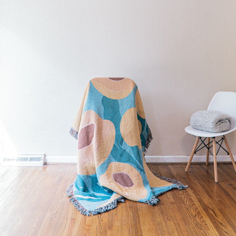 Peaches Throw Blanket Peach Decor Large Tapestry Etsy