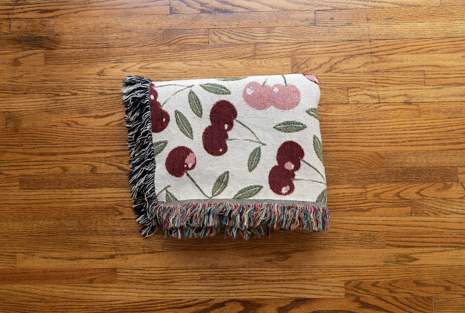 Cherry Throw Blanket Cherry Pattern Cherry Tapestry Large Etsy Canada