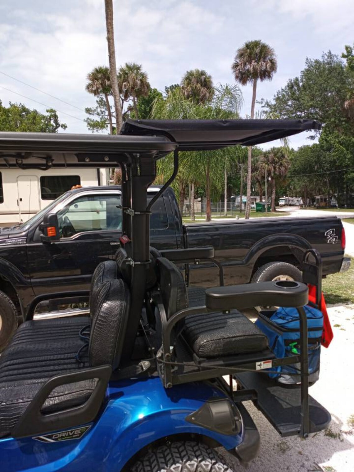 4 or 6 Seater Custom Golf Cart Extension Roof by Flip Fore Covers Etsy