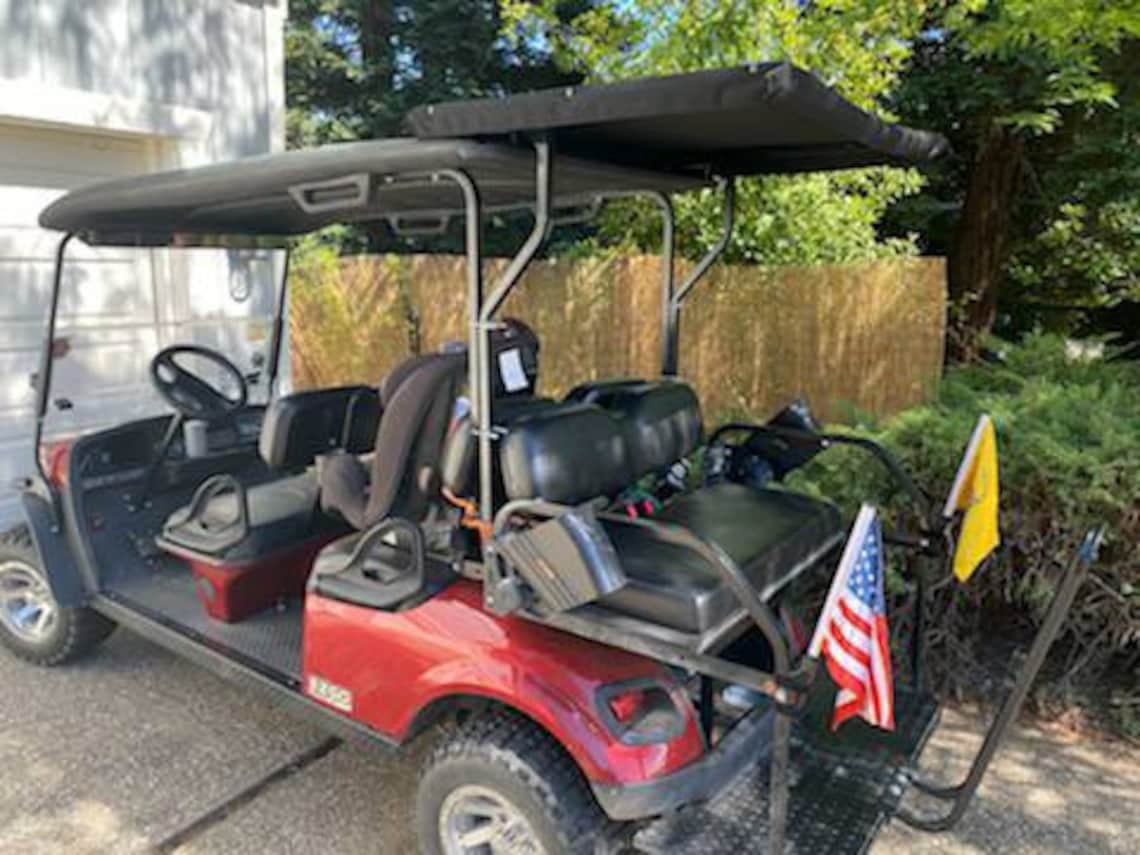 4 or 6 Seater Custom Golf Cart Extension Roof by Flip Fore Etsy