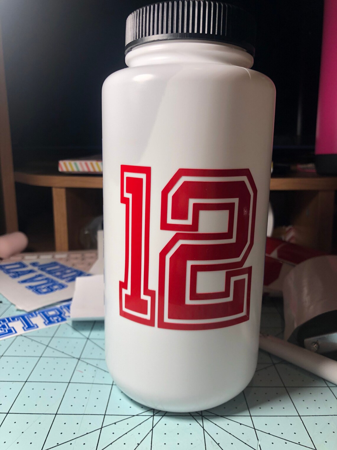 Custom Hockey Water bottle Etsy