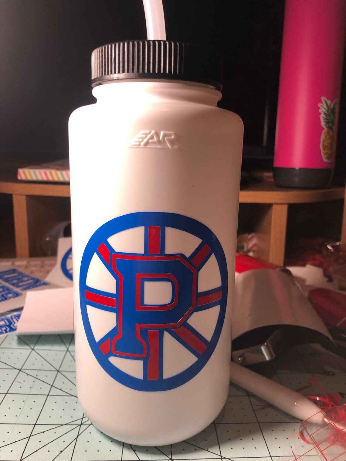Custom Hockey Water Bottle Etsy