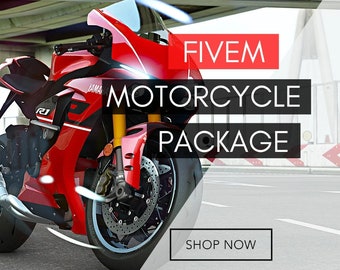 FiveM 60 Fahrradrucksack | Motorradpaket, esx, qbcore und vmenu |