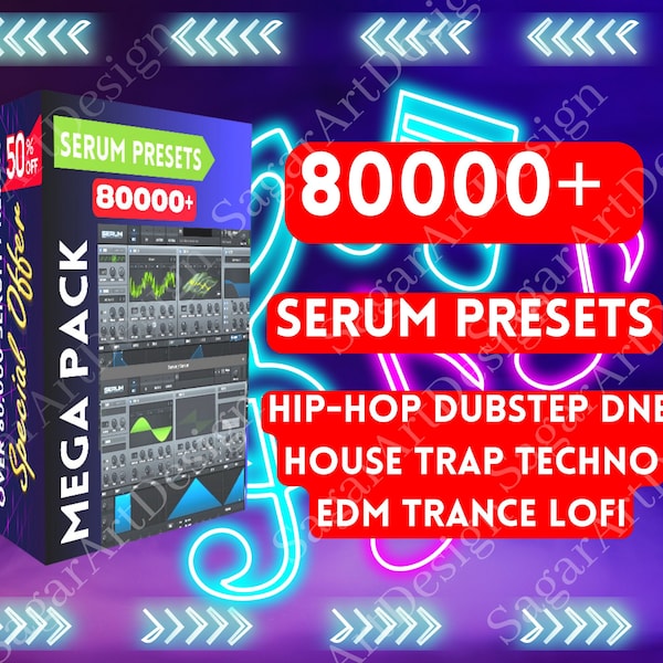 Más de 80000 ajustes preestablecidos de Xfer Serum, EDM Trap Hip Hop Future Pop, Dubstep DnB House Trap Techno Edm Trance Lofi