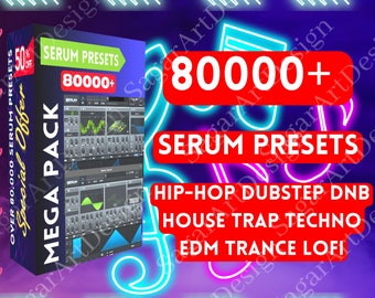 Más de 80000 ajustes preestablecidos de Xfer Serum, EDM Trap Hip Hop Future Pop, Dubstep DnB House Trap Techno Edm Trance Lofi