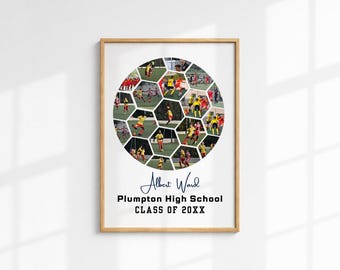 Soccer Photo Collage: Senior Night Gift, Sports Gift (Digital Download)