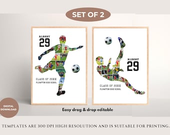 Personalized Soccer Photo Collage: Coach/Player Gift (Digital Download)