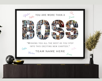 Boss Photo Collage Gift – Retirement, Appreciation (Digital Download)