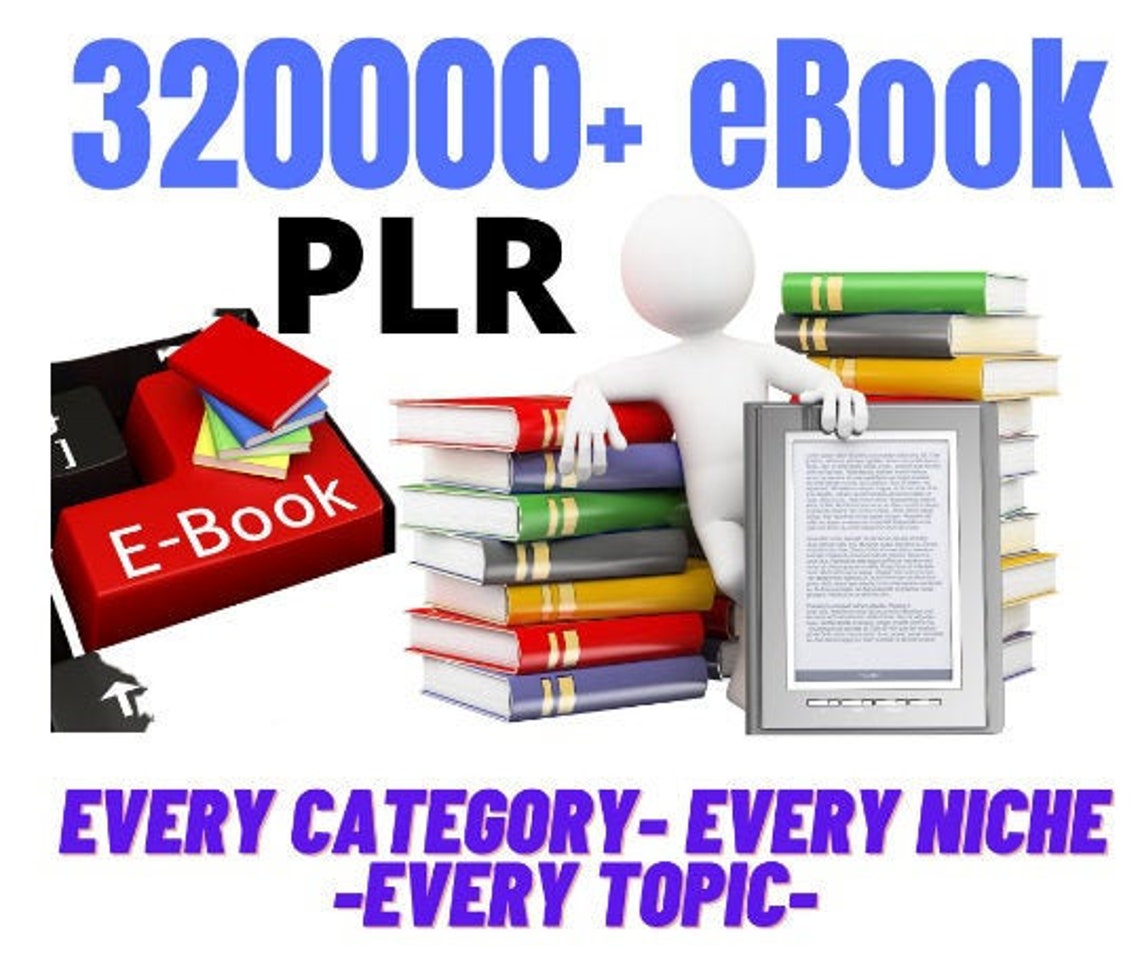 320000 PLR eBook in every category every niche every Etsy