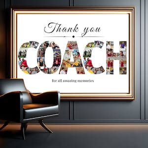 Soccer Coach Gift ideas, End of Season Coach Gift for Coach, Football Coach Gift, Coach Gift Picture Frame, Photo Frame Soccer Coach Sign