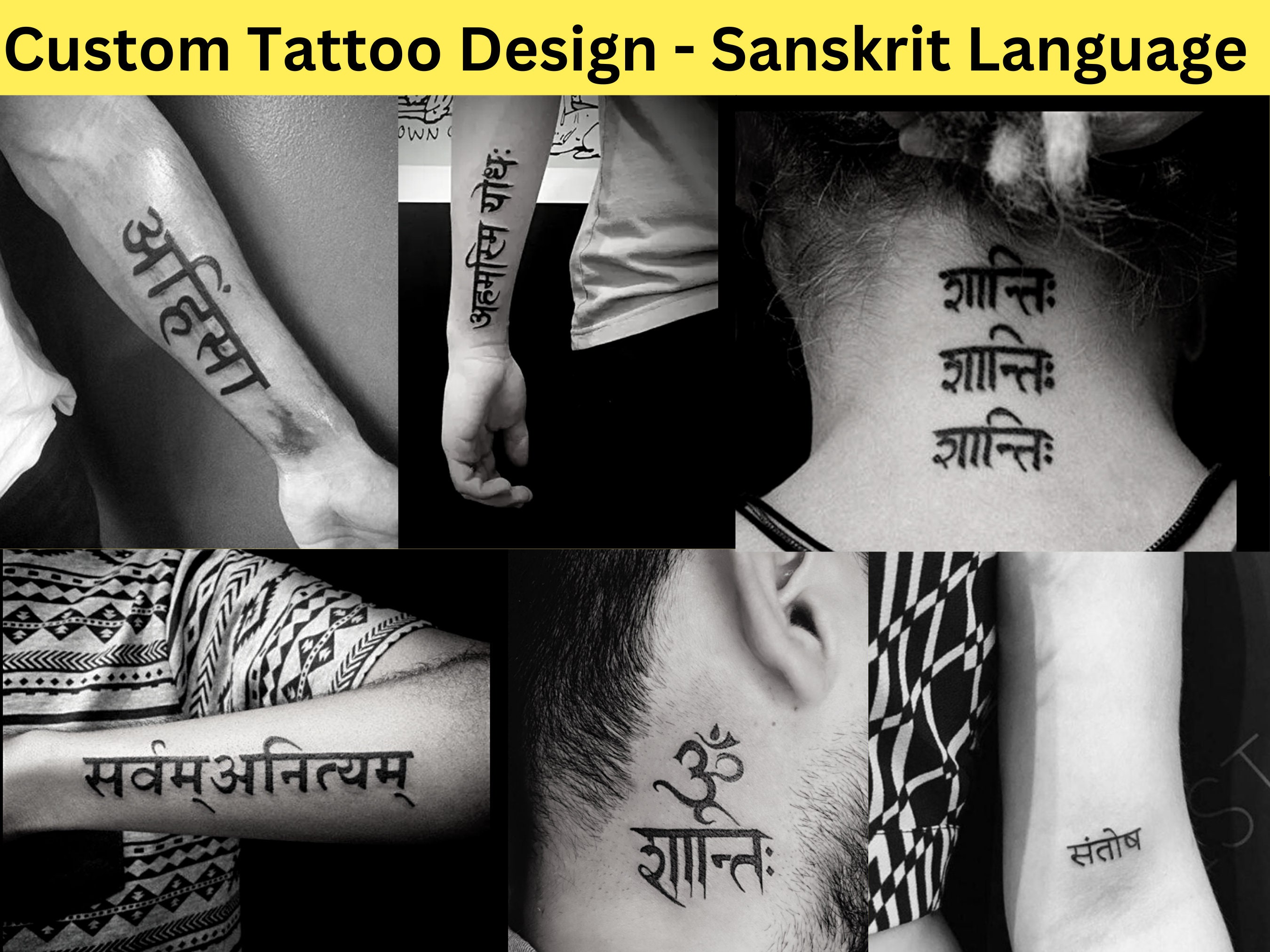 Sanskrit Tattoos - Etsy Sanskrit Tattoos - Etsy