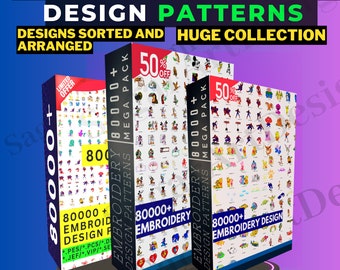 MEGA Stickdesign-Paket, Pes | MEGA-Stickdateipaket | 80 000+